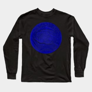 USA Twenty Dollars Coin in Blue Long Sleeve T-Shirt